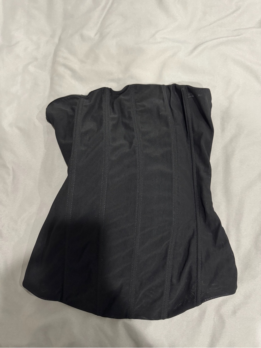 Misguided Black Women’s High-Waist Corset Skirt - Sleek Panel Design